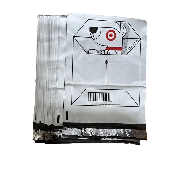 Target Poly Mailer Bags Bullseye Dog 10x13 Pack of 50 New! Peel and Seal New - Picture 4 of 7